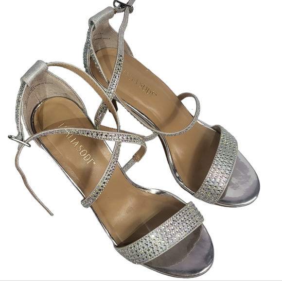 Thalia Sodi Darria Strappy Sandal Silver 6 - Picture 3 of 4